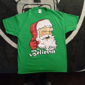 Santa Green Shirt Size: XL/EG